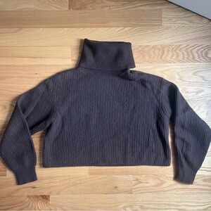 Babaton GUELL LUXE CASHMERE SWEATER, coffee bean, size small